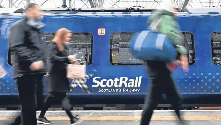  ?? Picture: Getty Images. ?? No room for complacenc­y as ScotRail gets the thumbs up from its customers.