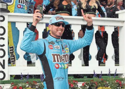  ?? MATTHEW O’HAREN/USA TODAY SPORTS ?? Kyle Busch’s most recent Cup win came June 2 at Pocono Raceway. He has four victories in 2019 entering the playoffs.
