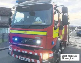  ??  ?? West Yorkshire Fire engine