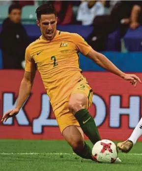  ??  ?? Australia defender Milos Degenek believes the formation can benefit the Socceroos in their match against Cameroon.