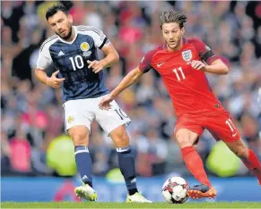  ??  ?? Robert Snodgrass in action for Scotland against England