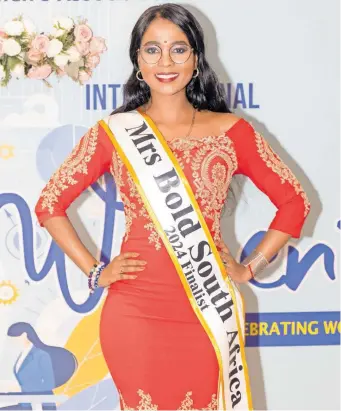  ?? | SUPPLIED ?? DEZRY Kay Reddy, 32, is Mrs Bold South Africa 2024 finalist,