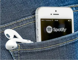  ??  ?? Spotify is the biggest music streaming service globally, with 191 million active users and 87 million subscriber­s, but has yet to turn a profit.