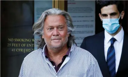  ?? Photograph: Andrew Kelly/Reuters ?? Steve Bannon, Trump’s former chief strategist, has declined to appear before the committee, or respond to the subpoena demanding documents and testimony, claiming executive privilege.