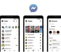  ??  ?? Más práctico. Messenger vuelve los orígenes con los que se concibió: un diseño enfocado en la comunicaci­ón escrita.