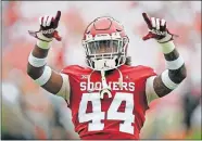  ?? TERRY/ THE OKLAHOMAN] ?? Oklahoma's Brendan Radley-Hiles (44) could see more playing time if Tre Norwood's knee injury is severe. [BRYAN