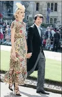  ??  ?? El cantante James Blunt y su mujer, Sofia Wellesley