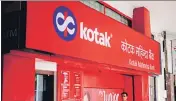  ??  ?? Kotak Mahindra Bank’s consolidat­ed net profit jumped to ₹2,589 crore in the March quarter.