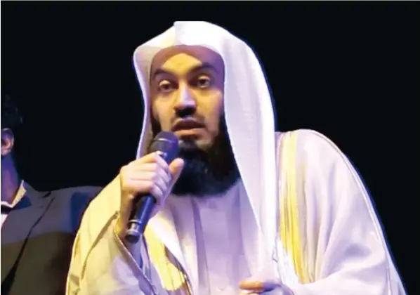  ?? Picture: youtube ?? RENOWNED: Mufti Ismal Menk will be leading evening prayers at Gatesville Mosque this Ramadaan.