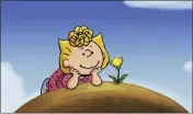  ?? PEANUTS WORLDWIDE LLC — APPLE VIA AP ?? Peanuts character Sally in a scene from the special “It's the Small Things, Charlie Brown,” debuting on Apple TV+ on Friday.