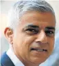  ??  ?? SADIQ KHAN