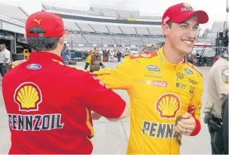  ??  ?? Sprint Cup driver Joey Logano was the rookie of the year in 2009, and three of the five drivers to win the award since are already out of NASCAR. Logano can be the next big star with Jeff Gordon retired and Tony Stewart to quit next.