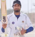  ??  ?? Mohammed Umar Zaman of PSD hit 61 off 53 balls in their 130-run win against Al Mada.