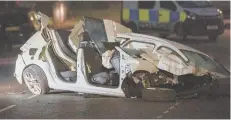  ??  ?? The Seat Leon was written off in the collision