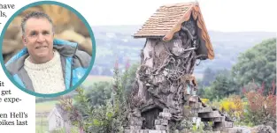  ??  ?? Spell-binding: the extremely intricate carvings of the fairyland being created by North Coast man Sean McKeown (inset)