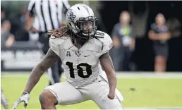  ?? JOHN RAOUX/AP ?? Central Florida linebacker Shaquem Griffin says he doesn’t think the defense has turned in its top performanc­e of the season yet.