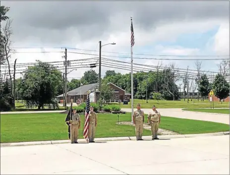  ?? COURTESY OF DEJOHN FUNERAL HOMES ?? Color Guard as presented by Chardon VFW #6519