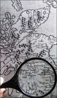  ??  ?? Surprising­ly accurate: The first ever printed map of Scotland