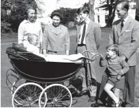  ?? AFP file ?? DOWN MEMORY LANE: Queen Elizabeth and Prince Philip surrounded by member of her family on the grounds of Windsor Castle, in Windsor, England, on December 19, 1965. —