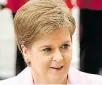  ?? Dpa-BILD: Dunham ?? Nicola Sturgeon