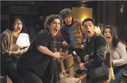  ?? David Astorga Disney ?? A SCENE from “Goosebumps,” a new adaptation of R.L. Stine’s book series, with Isa Briones, from left, Will Price, Miles McKenna, Zack Morris and Ana Yi Puig.