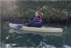  ?? ?? Paddling the mangroves along the Gulf Coast. Parenting, at times, can be just as challengin­g as a circumnavi­gation.