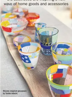  ?? ?? Murano-inspired glassware by Toshie Adachi.