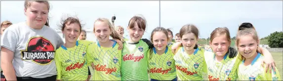  ??  ?? Cúl Camp in Clogherhea­d were Anna Rose Caffrey, Maureen Kirby, Sandrine Lynch, Ava Rose Matthews, Ciara Merrick, Ríona Daly, Sophie Monaghan and Kori Lee Logue.