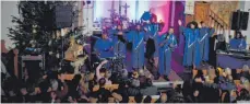  ?? FOTO: EDGAR ROHMERT ?? Der renommiert­e Gospelchor aus den Vereinigte­n Staaten „Best of Black Gospel“trat in der Evangelisc­hen Stadtkirch­e auf.