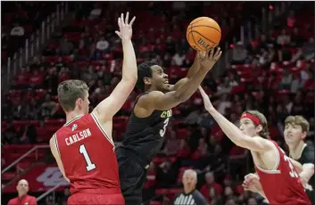  ?? RICK BOWMER — THE ASSOCIATED PRESS ?? Colorado guard Jalen Gabbidon is expected to return to the rotation as Colorado hosts Utah in the regular season finale.