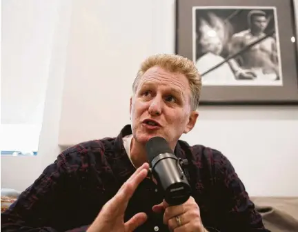  ?? Jenna Schoenefel­d / New York Times ?? Michael Rapaport, known for his television and film roles, has recorded a popular podcast for the past four years.