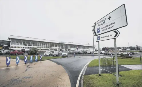  ?? PICTURE: JOHN DEVLIN ?? 0 Prestwick Airport has debts of nearly £40m and loses around £7m a year
