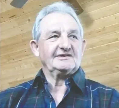  ??  ?? Screen capture of new Flames head coach Darryl Sutter, who is returning to the team after Geoff Ward was let go.