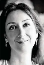  ?? BILD: SN/AP ?? Journalist­in und Bloggerin Daphne Caruana Galizia.