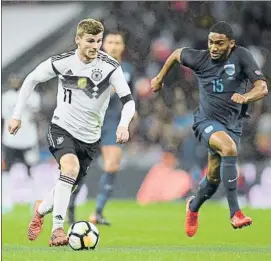  ?? FOTO: GETTY ?? El buen papel de Timo Werner fue de lo poco destacable del partido