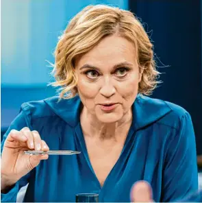  ?? Foto: Monika Skolimowsk­a, dpa ?? Caren Miosga geht mit ihrem Polittalk am 9. Juni in die Sommerpaus­e.