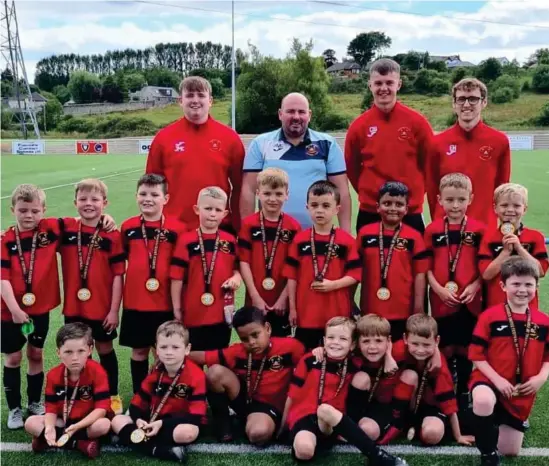  ?? ?? Barrhead Youth Football Club is still going strong, providing opportunit­ies for local children, more than half a century after it was formed