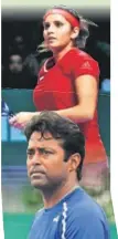  ??  ?? Sania Mirza, Leander Paes.