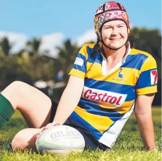  ?? Picture: ALIX SWEENEY ?? PATHWAY: Townsville Rugby’s Jess Schwartz wants a 15-a-side game.