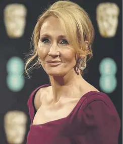  ?? PICTURE: JUSTIN TALLIS/AFP VIA GETTY IMAGES ?? JK Rowling hit the headlines after criticisin­g controvers­ial new hate crime laws in Scotland