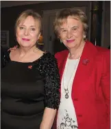  ?? Eibhlín Henggeler and Peggy King at the Austin Stacks centenary ball on Saturday. ??