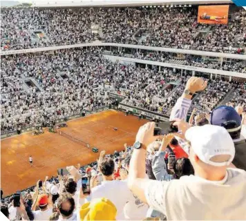  ?? ?? La pista del estadio Philippe-chatrier será un escenario olímpico.