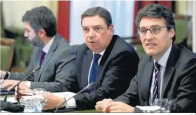  ?? M. G. ?? Fernando Miranda, en una imagen de archivo con el ministro de Agricultur­a, Luis Planas.