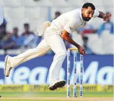  ?? AFP ?? ■ Officer investigat­ing the case of match-fixing against Shami said there are a few more interrogat­ions pending before the closure of the case.