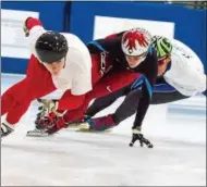  ?? PHOTO PROVIDED ?? SWC members at practice. David Skoda, Rebecca Simmons, and Marty Haire.