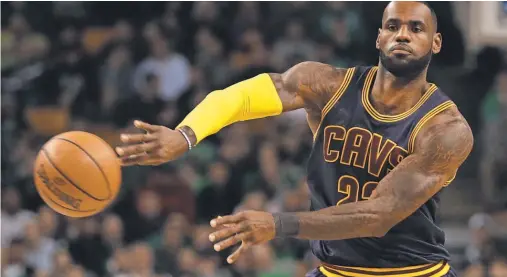  ?? DAVID BUTLER II, USA TODAY SPORTS ?? “We’re in a position where we can do something special, still,” LeBron James says, despite the Cavs’ inconsiste­ncy.