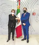  ?? @MAXIMILIAN­OREYZ ?? Dilma Rousseff arribó a la CDMX