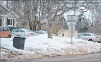  ?? ERIC MCCARTHY/JOURNAL PIONEER ?? Police vehicles are shown outside of an Alberton residence Thursday afternoon. Police say they were there in response to a call but have not revealed the nature of the call. They confirm there are no public safety concerns.