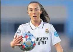  ?? ?? El Real Madrid confía en la racha de Caroline Weir.