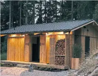  ?? JEREMY KORESKI ?? Opened this summer, Kitoki Inn includes forest cabins and an onsen-inspired bathhouse.